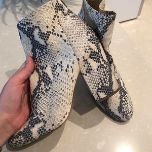 Steve Madden snakeskin booties